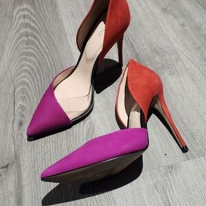 Aldo Red and Purple Stiletto Heels
